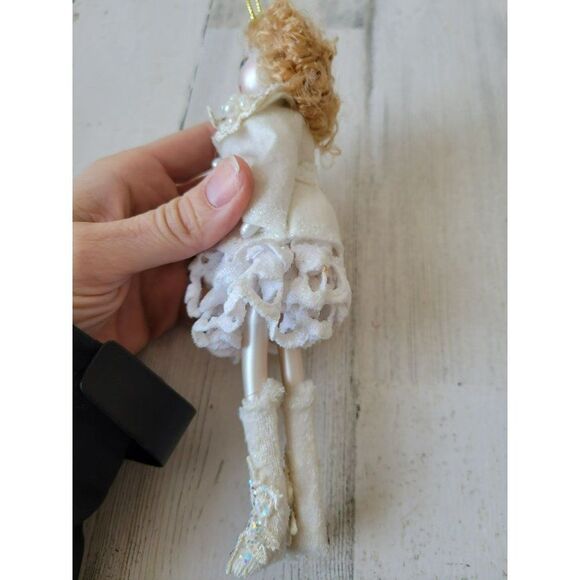 Vintage Italian glass de carlini lady elegant ornament shopper evening dress spa - Picture 5 of 9